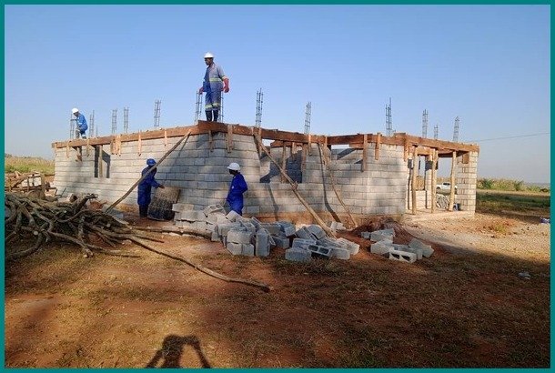 Construction of ADL staff houses in Lumbadzi, Lilongwe